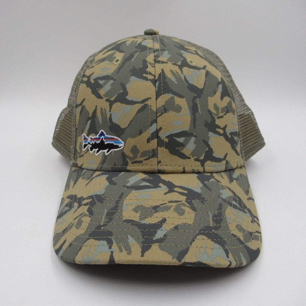 Patagonia Trucker Hat Unisex OS Camo Fitz Roy Trout Mesh Snapback 29005FA14